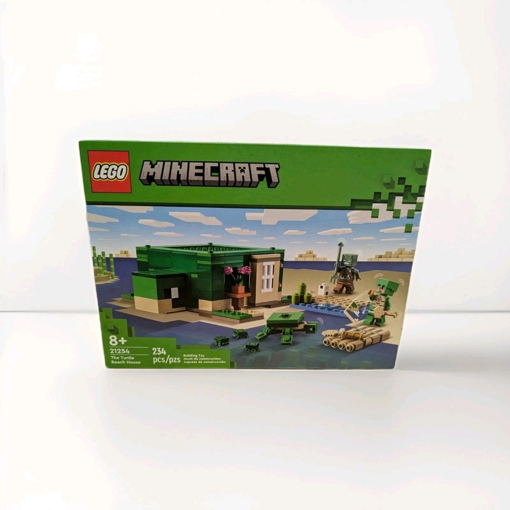 LEGO Minecraft Set : The Turtle Beach House #21254 - 234pcs. Retired Lego Set